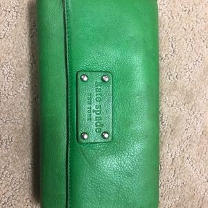 green kate spade wallet